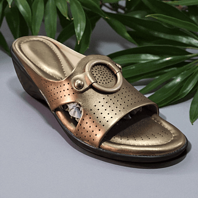Copper Comfort Wedge Sandals