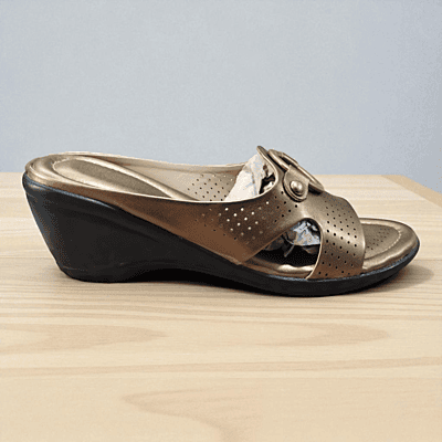 Copper Comfort Wedge Sandals